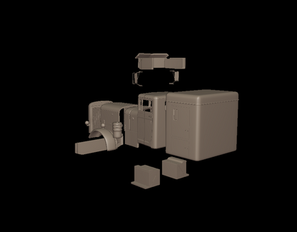 STL FILE Peterbilt 351 1957 SLEEPER TRUCK 3D PRINT MODEL - ARTISTIT