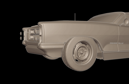 STL FILE pontiac bonneville 1966 3d print model - ARTISTIT
