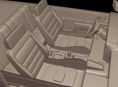 STL FILE chevrolet br monza sl e 2 door 1984 3d print model - ARTISTIT
