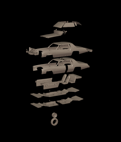 STL FILE CHEVROLET MONTE CARLO 1975 3D PRINT MODEL - ARTISTIT