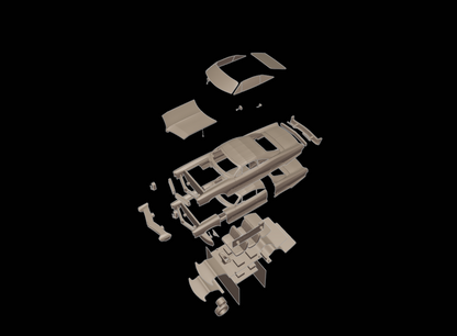 STL FILE pontiac bonneville 1966 3d print model - ARTISTIT
