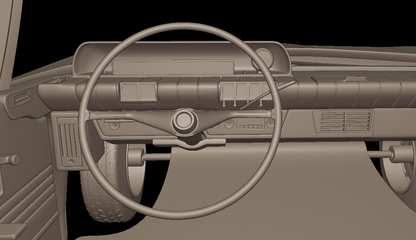 STL FILE Buick LeSabre 1959 four doors 3D PRINT MODEL - ARTISTIT