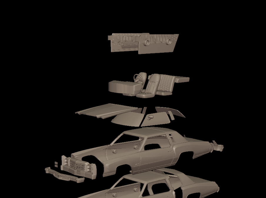 STL FILE CHEVROLET MONTE CARLO 1976 3D PRINT MODEL - ARTISTIT