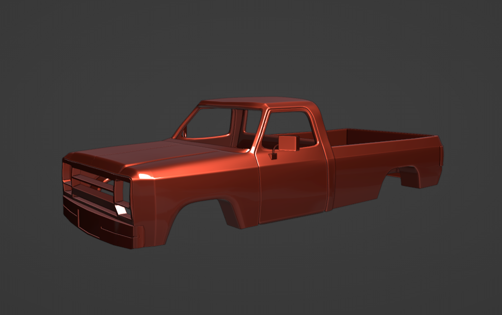 STL FILE DODGE RAM D250 1990 TRUCK - ARTISTIT