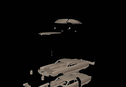STL FILE pontiac bonneville 1966 3d print model - ARTISTIT
