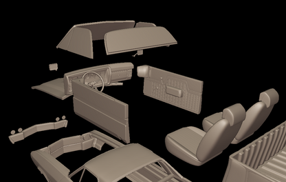 STL FILE CHEVROLET 1970 El Camino ss 3D PRINT MODEL - ARTISTIT