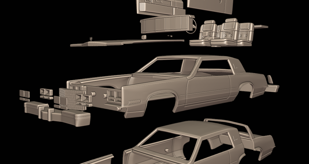 cadillac Eldorado 1983 3d print model