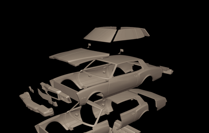 STL FILE chevrolet monte carlo 1978 3d print model - ARTISTIT