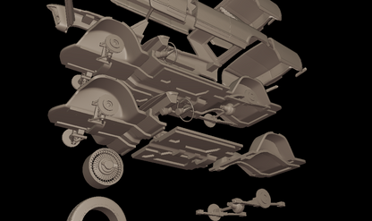 STL FILE george barris CUSTOM 1963 RIVIERA 3d print model - ARTISTIT