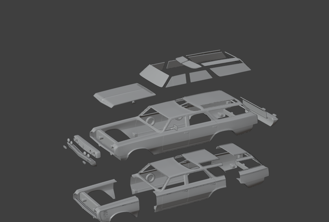 Oldsmobile Vista Cruiser 1964 3d model