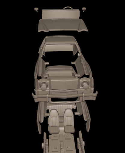 STL FILE chevrolet monte carlo 1973 3d print model - ARTISTIT