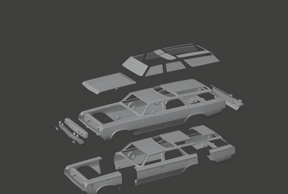 STL FILE Oldsmobile Vista Cruiser 1964 3d model - ARTISTIT