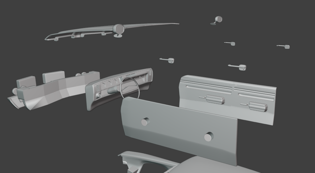 1971 Oldsmobile Cutlass Supreme sedan 3d print model