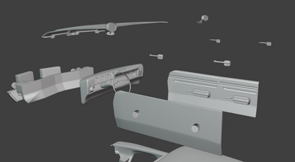 STL FILE 1971 Oldsmobile Cutlass Supreme sedan 3d print model - ARTISTIT