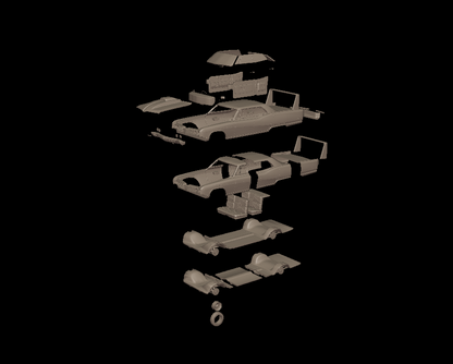 STL FILE custom Buick Electra 225 1968 four doors 3d print model - ARTISTIT