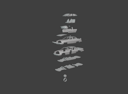 STL FILE 1991 - 1996 Oldsmobile 98 3d print model - ARTISTIT