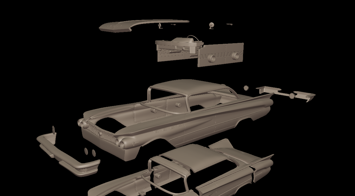 STL FILE Buick LeSabre 1959 two doors hardtop 3d print model - ARTISTIT