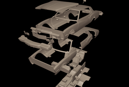 STL FILE chevrolet monte carlo 1978 3d print model - ARTISTIT