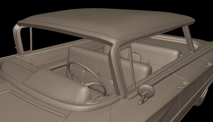 STL FILE Buick LeSabre 1959 four doors 3D PRINT MODEL - ARTISTIT