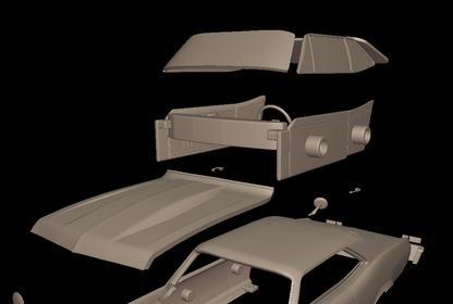 STL FILE CHEVROLET NOVA SS 396 1969 3D PRINT MODEL - ARTISTIT