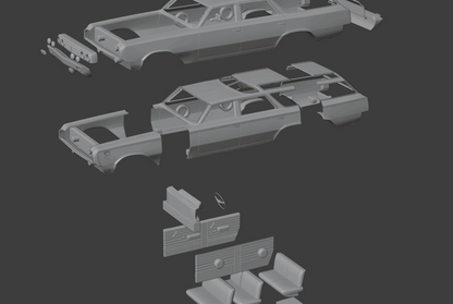 STL FILE Oldsmobile Vista Cruiser 1964 3d model - ARTISTIT