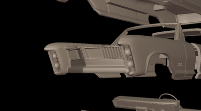 STL FILE george barris CUSTOM 1963 RIVIERA 3d print model - ARTISTIT