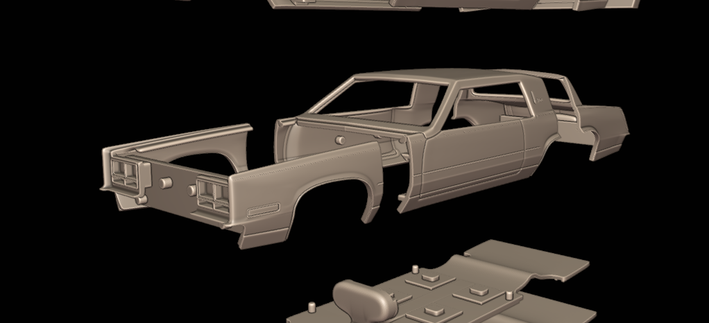 cadillac Eldorado 1983 3d print model