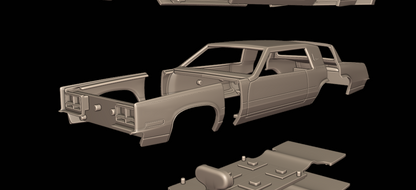 STL FILE cadillac Eldorado 1983 3d print model - ARTISTIT