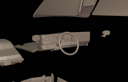 STL FILE chevrolet monte carlo 1973 3d print model - ARTISTIT