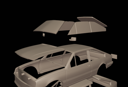 STL FILE chevrolet br monza sl e 2 door 1984 3d print model - ARTISTIT