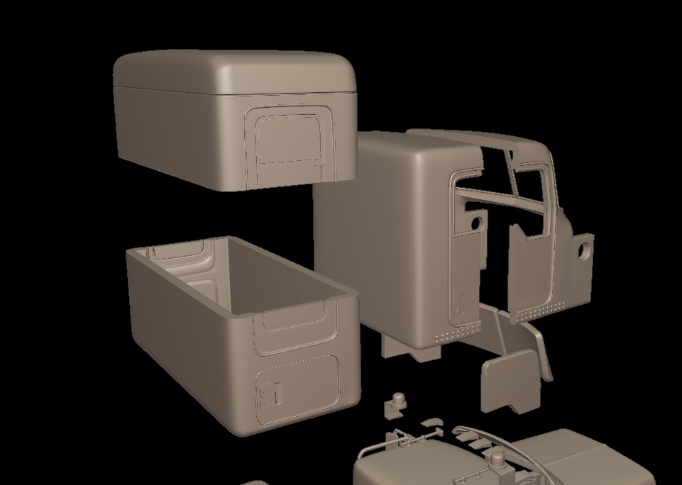 kenworth c500 truck 3d print model