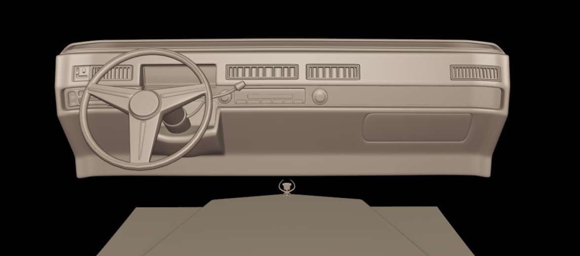 cadillac deville sedan 1975 4 doors 3d print model