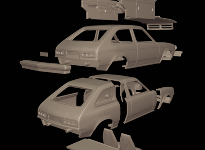 STL FILE chevrolet br chevette sl 1976 3d print model - ARTISTIT