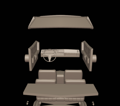 STL FILE Cadillac fleetwood Eldorado Coupe 1968 3d print model - ARTISTIT