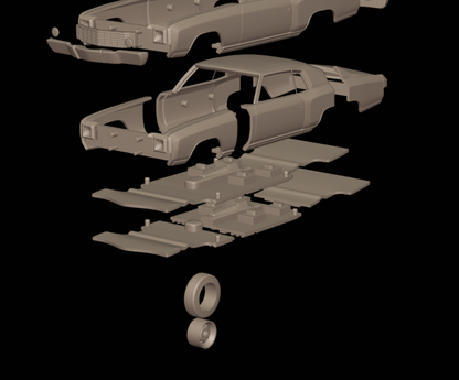 STL FILE CHEVROLET MONTE CARLO 1972 3D PRINT MODEL - ARTISTIT