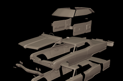 STL FILE buick electra 225 1968 two doors 3d print model - ARTISTIT