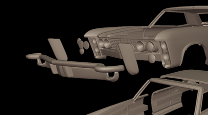 STL FILE BUICK RIVIERA 1963 3d print model - ARTISTIT