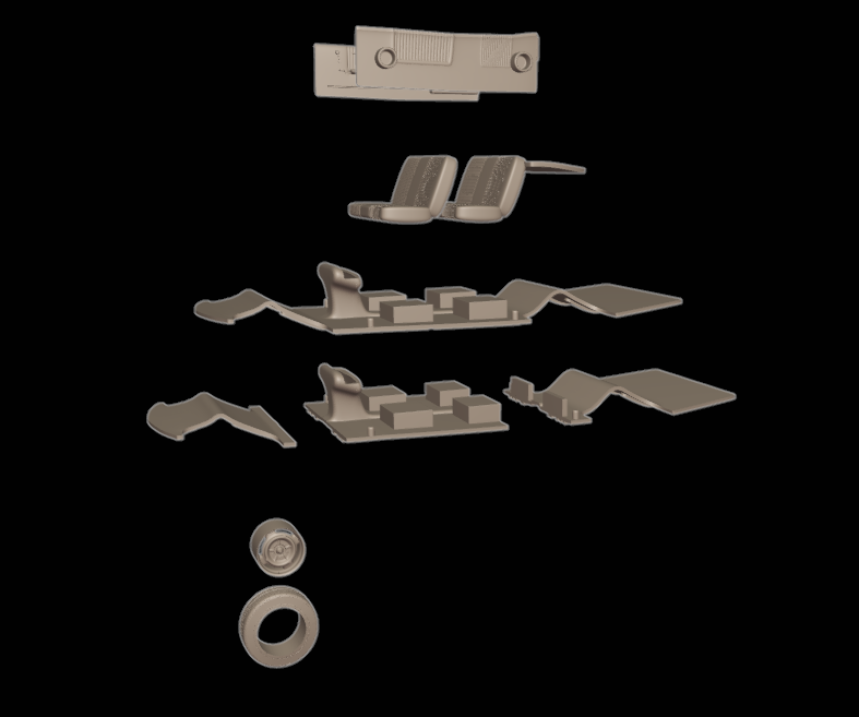 pontiac bonneville 1966 3d print model