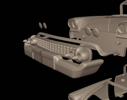 STL FILE chevrolet biscayne 2 door sedan 1958 3d print model - ARTISTIT