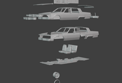 STL FILE 1983 Oldsmobile Regency 3d model - ARTISTIT