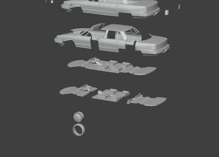 1991 - 1996 Oldsmobile 98 3d print model