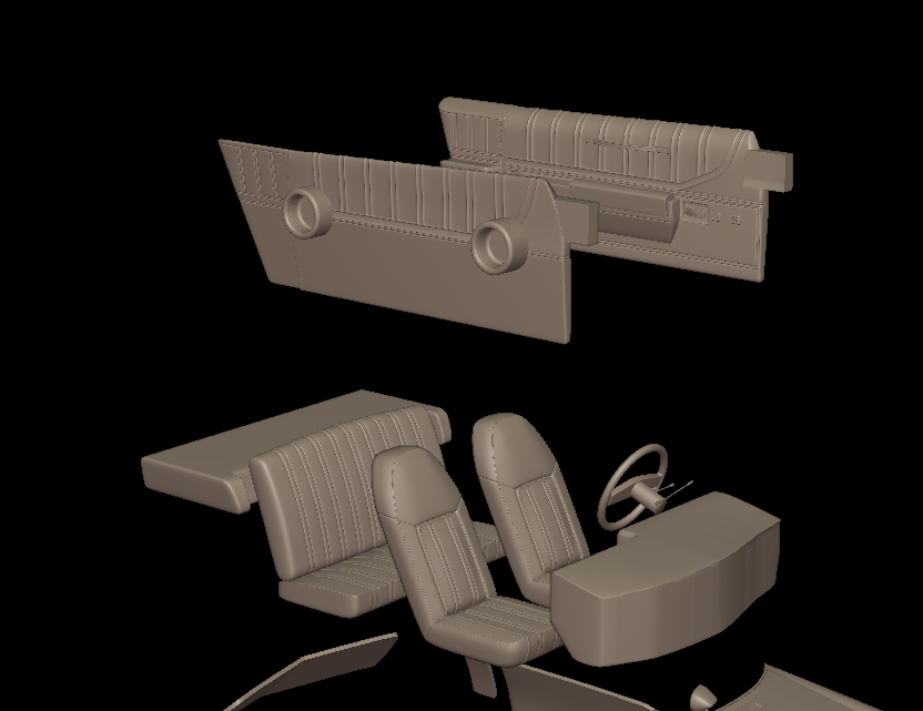 CHEVROLET MONTE CARLO 1976 3D PRINT MODEL
