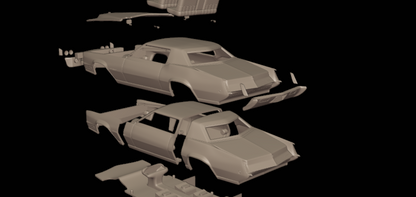 STL FILE Cadillac fleetwood Eldorado Coupe 1968 3d print model - ARTISTIT