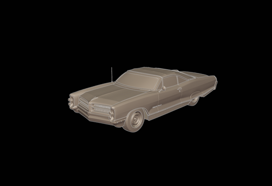 pontiac bonneville 1966 3d print model