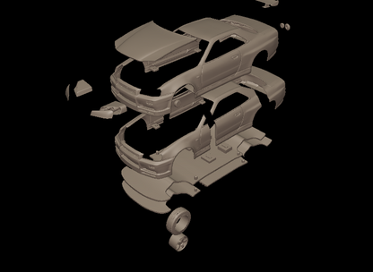 STL FILE 2002 NISSAN SKYLINE R 34 3D PRINT MODEL - ARTISTIT