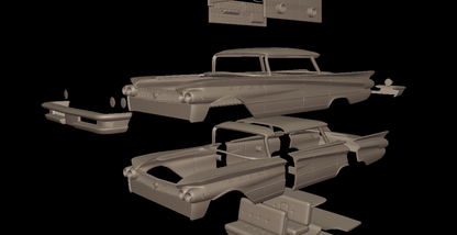 STL FILE Buick LeSabre 1959 four doors 3D PRINT MODEL - ARTISTIT