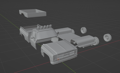 STL FILE GMC Sierra 1500 1985 TRUCK TRUCK - ARTISTIT