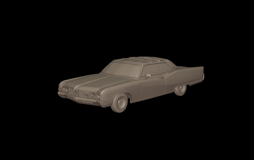 buick electra 225 1968 convertable 3d print model