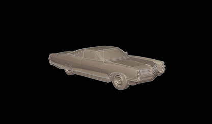 STL FILE pontiac bonneville 1966 3d print model - ARTISTIT