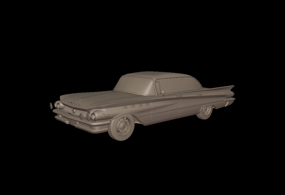 STL FILE Buick LeSabre 1959 two doors hardtop 3d print model - ARTISTIT